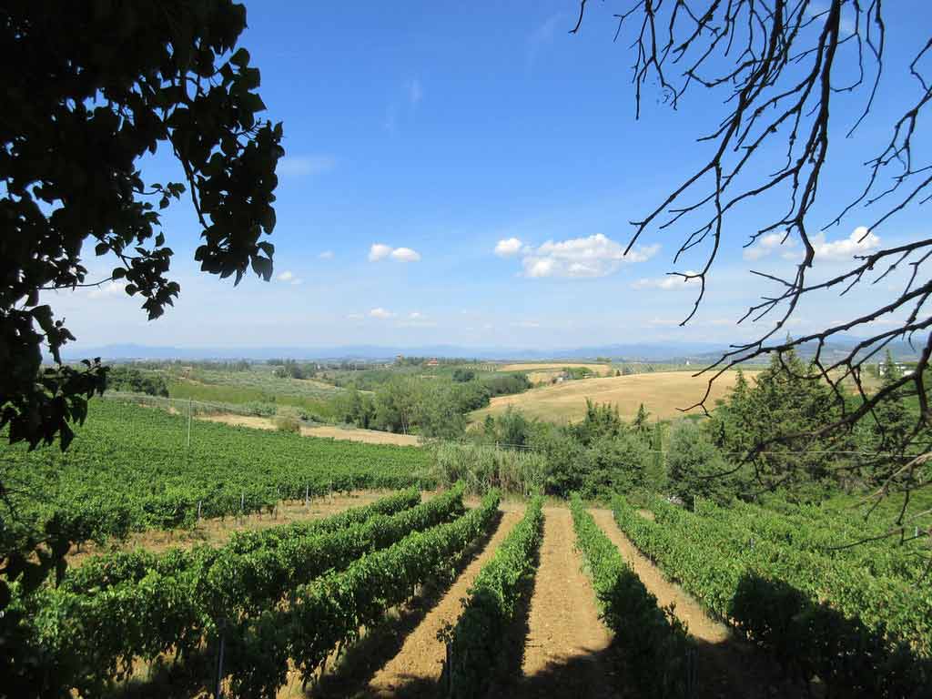 Campo na Toscana Região de Chianti na Itália