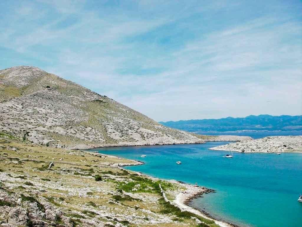 Verão na Europa Golfo Kvarner