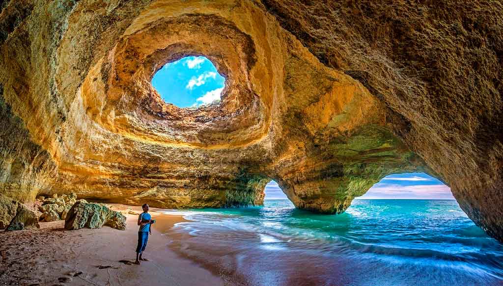 Verão na Europa região algarve em Portugal