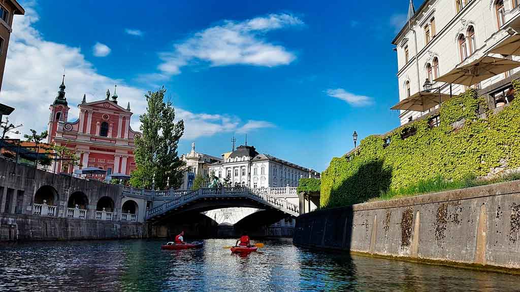 Liubliana o que fazer Rio Ljubljanica