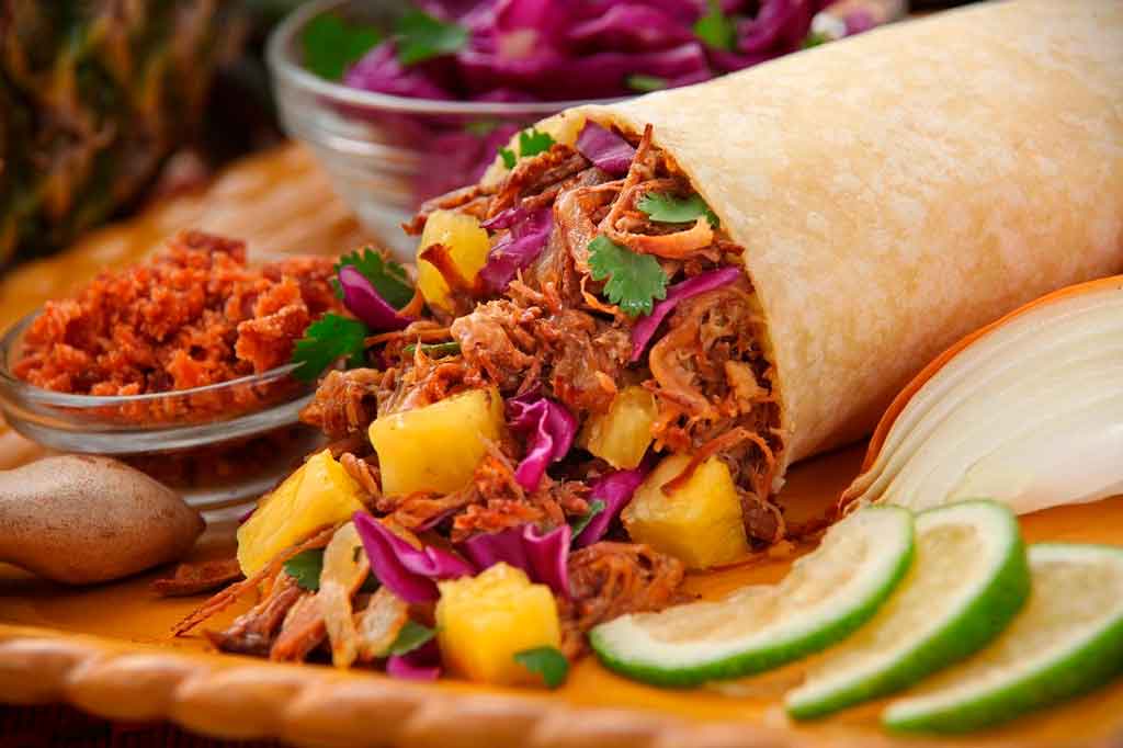 Comidas típicas do méxico Burritos